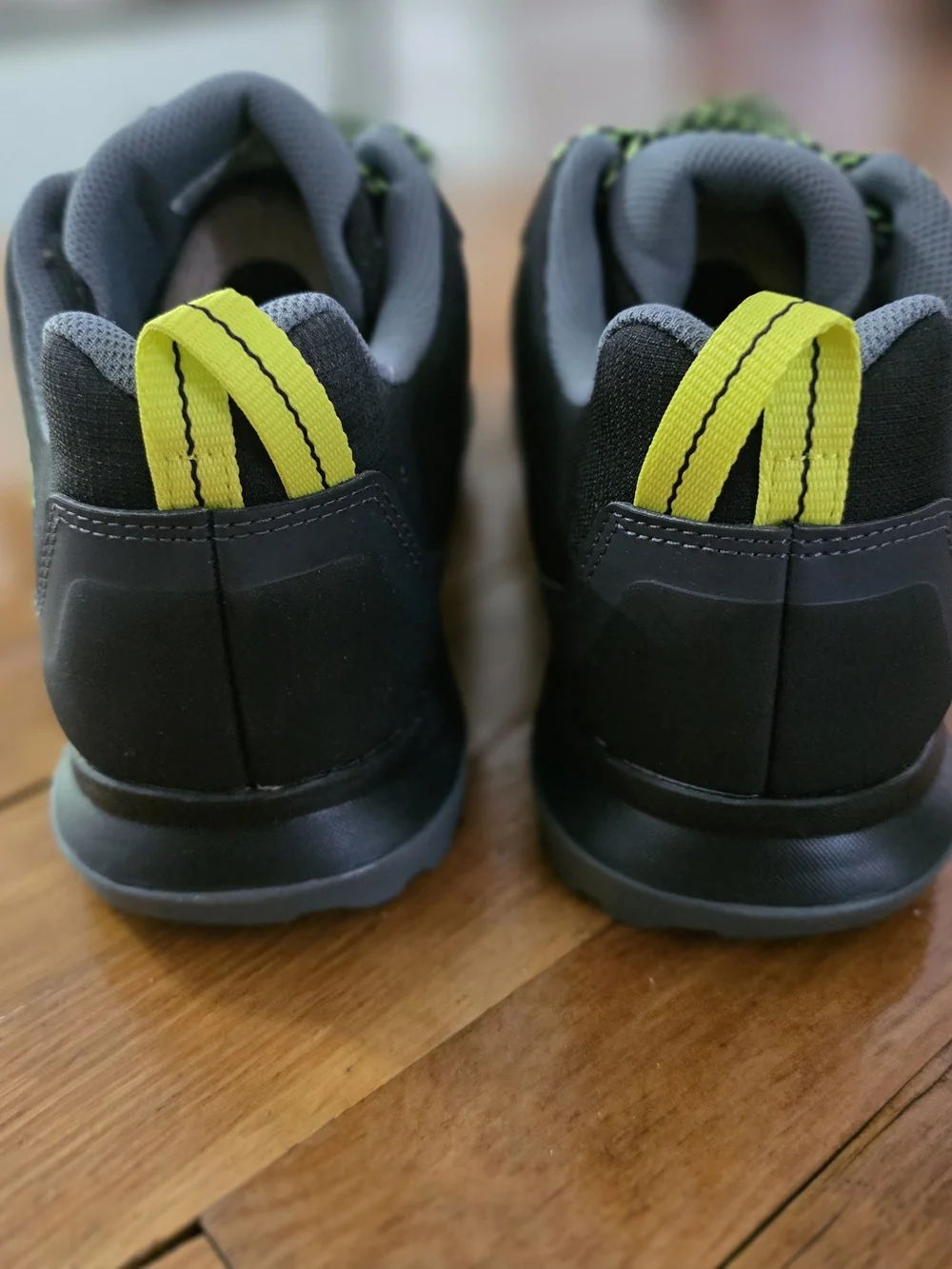 Adidas Terrex AX3 Hiking Shoes | Black Acid Yellow | Mens 10